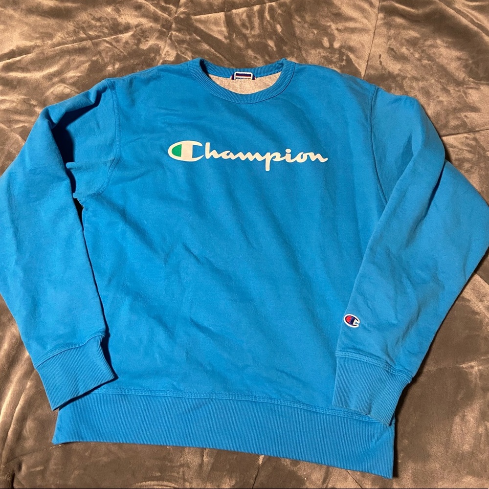 Blue Champion Crewneck